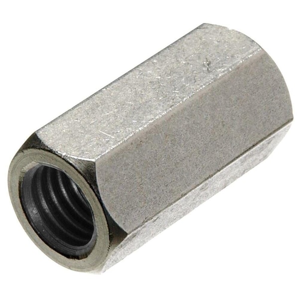 Newport Fasteners Coupling Nut, 1-1/4"-7, 316 Stainless Steel, Not Graded, 3 in Lg, 1-5/8 in Hex Wd, 5 PK 474576-PR-5 - main